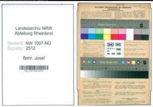 Entnazifizierung Josef Behr , geb. 13.09.1910 (Schuhmacher)