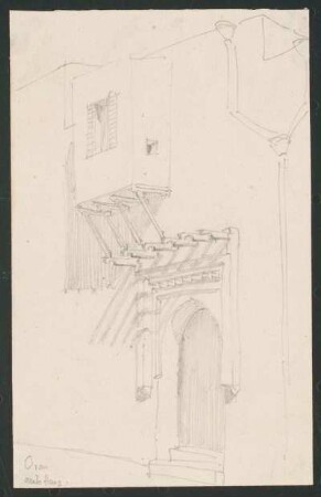 Fassade eines arabischen Hauses in Oran