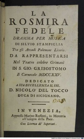 La Rosmira fedele