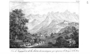 Rue de Bayazid, et de la chaine des montagnes qui séparene la Turquie de la Perse