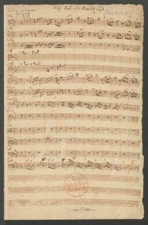 Michaelis-Musik 1769. Auszüge; V (3), Coro, orch; BR-CPEB Fu 17; H 809; Wq 248 : Den Engeln gleich erhebt zum Loblied eure Chöre