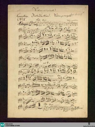 Concertino - Don Mus.Ms. 969 : vl, orch; E; StrK WoO 2.04