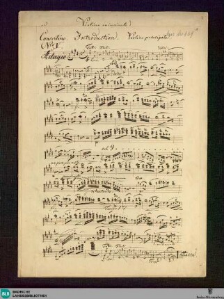 Concertino - Don Mus.Ms. 969 : vl, orch; E; StrK WoO 2.04