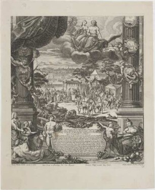 Wie die Königl. Braut Elisabetha Christina, aus/ dem Hause Braunschweig Wolffenbüttel, vo Ihro König/ Maj. Carolo III. zu Barcellona empfangen u Präch=/ tigst heim geführt worden.