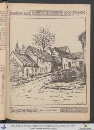 Dorf in Lothringen (Bild).
