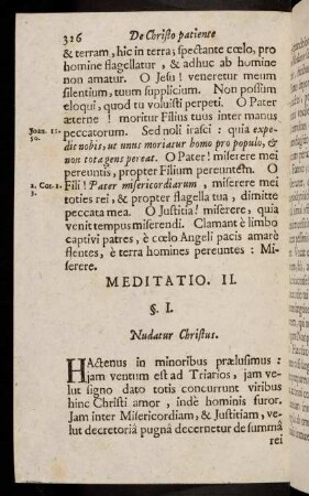 326-340, Meditatio II