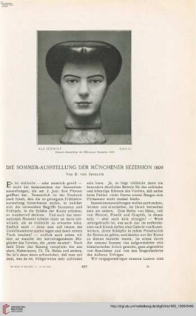 21: Die Sommer-Ausstellung der Münchener Sezession 1906