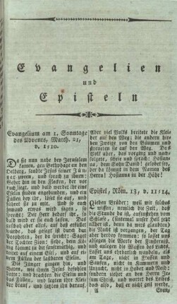 Evangelien und Episteln