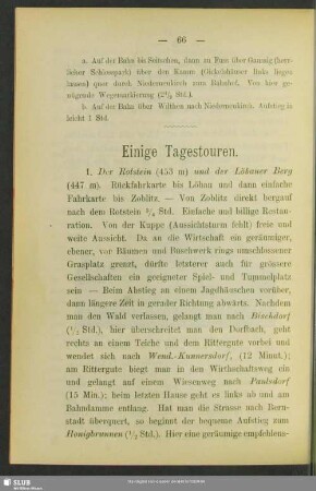 Einige Tagestouren