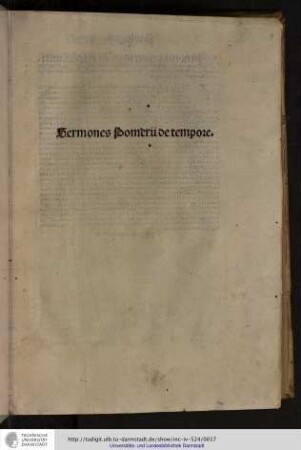 Sermones Pomerii de tempore.