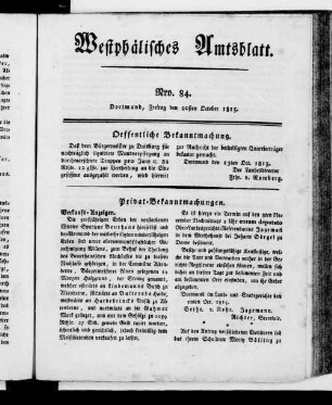 Westphälisches Amtsblatt