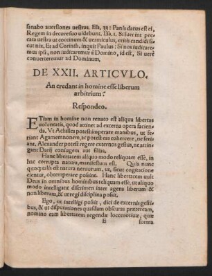 De XXII. Articulo.