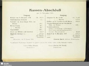 Kassen-Abschluß