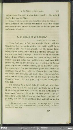 August Wilhelm von Schlegel an Friedrich Schleiermacher, Berlin, 25.07.1803
