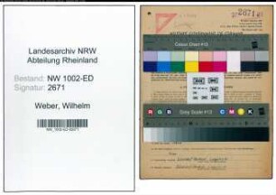 Entnazifizierung Wilhelm Weber, geb. 31.07.1897 (Lehrer)