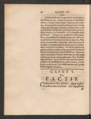 Caput V. De Pactis.