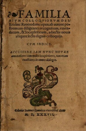 Familiarium colloquiorum opus
