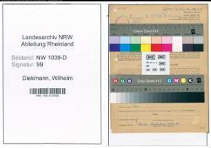 Entnazifizierung Wilhelm Diekmann , geb. 13.02.1898 (Hilfsarbeiter)