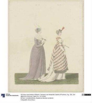 Gallery of Fashion, Fig. 280, 281: Afternoon Dresses