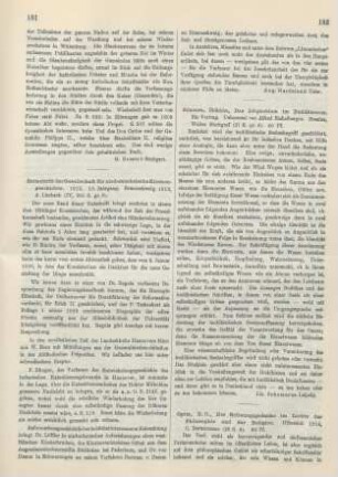 181-182 [Rezension] Zeitschrift der Gesellschaft für niedersächsische Kirchengeschichte ; 18.1913
