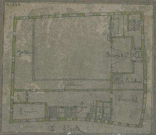 Fischer, Theodor; Stuttgart; Gustav-Siegle-Haus - Grundriss 2. OG