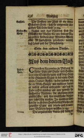 Aus dem dritten Buch