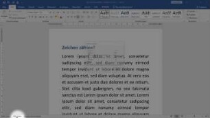 Word: Lifehacks - Wörter und Zeichen zählen