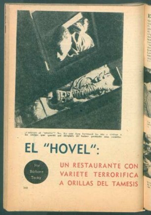 El "Hovel": un restaurante con variete terrorífica a orillas del Támesis