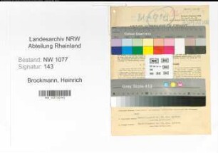 Entnazifizierung Heinrich Brockmann , geb. 25.02.1911 (Polizist)