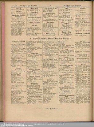 D. Behördenverzeichnis : D. Behörden, Anstalten, Vereine etc.