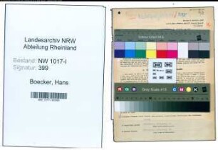 Entnazifizierung Hans Boecker , geb. 01.07.1899 (Prokurist)