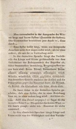 Blumenlese der römischen Dichter, 1. Erste Anleitung zum Lesen der lateinischen Dichter