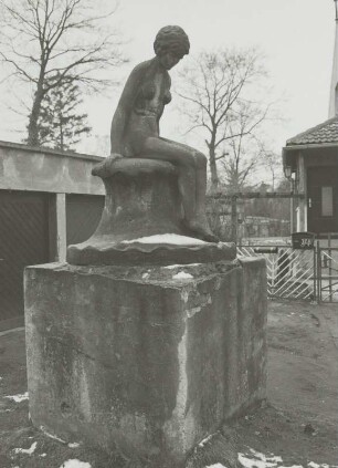 Badende Frau