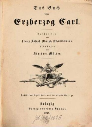 Das Buch vom Erzherzog Carl : [Carl, Erzherzog v. Oesterreich]