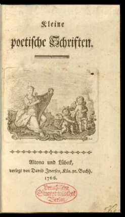 Kleine poetische Schriften