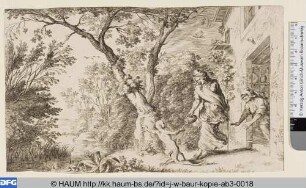 Ceres und Stellio / Ceres quarens filiam se irridentem in stellionem mutat