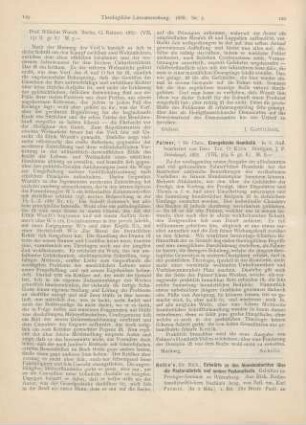 120 [Rezension] Palmer, Christian, Evangelische Homiletik. In 6 . Aufl