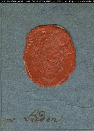 Siegler: Lüder Überlieferungsart: Abdruck. Stoff: Lack Farbe: rot Form: oval. Durchmesser: 27 mm