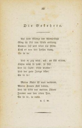 Die Bekehrte.