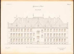 Gymnasium, Neuss: Rückansicht