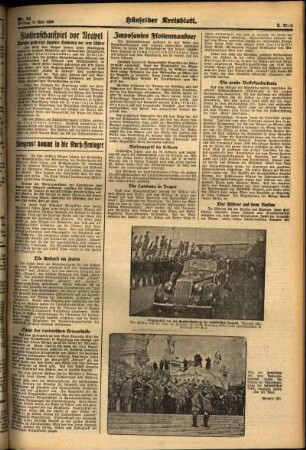 Zweite Ausgabe vom Freitag, den 06. Mai 1938.