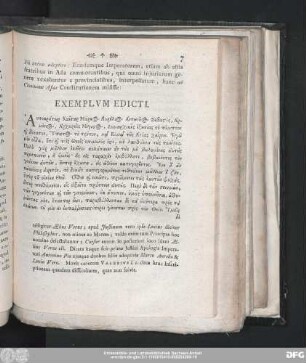 Exemplum Edicti.