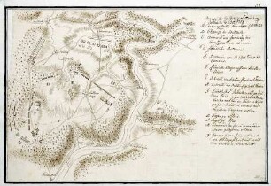 WHK 25 Deutscher Siebenjähriger Krieg 1756-1763: Plan der Schlacht bei Lutterberg, 10. Oktober 1758