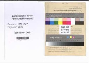 Entnazifizierung Otto Schriever , geb. 30.08.1888 (Konrektor)
