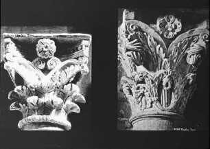 Carcassonne, Basilika St. Nazaire, Kapitell; Vergleich mit Kapitell aus Vezelay
