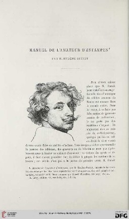 2. Pér. 26.1882: Eugène Dutuit, Manuel de l'amateur d'estampes, Écoles flamande et hollandaise, tomes I et II : [Rezension]