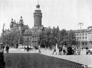 Leipzig: Neues Rathaus v. Roßplatz aus