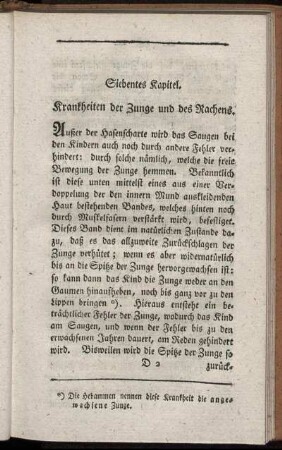 Siebentes Kapitel. Krankheiten der Zunge und des Rachens.