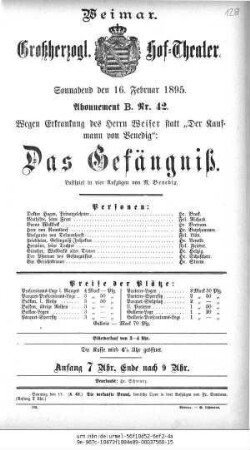 Das Gefängniß