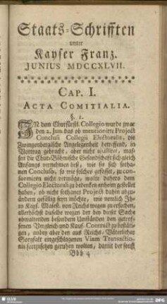 Iunius MDCCXLVII